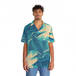 Abstract Botanical Leaves Hawaiian Shirt